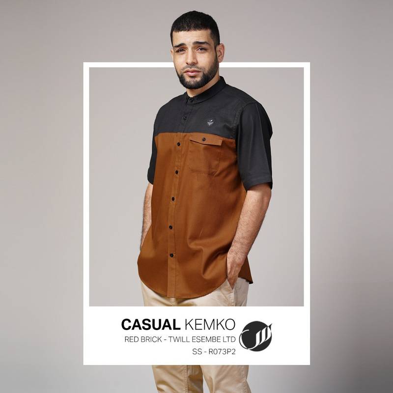 Foto produk SAMASE Casual Kemko Lengan Pendek R073 1